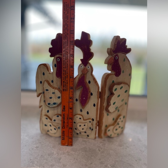 Wooden Rooster Decor - Picture 2 of 8